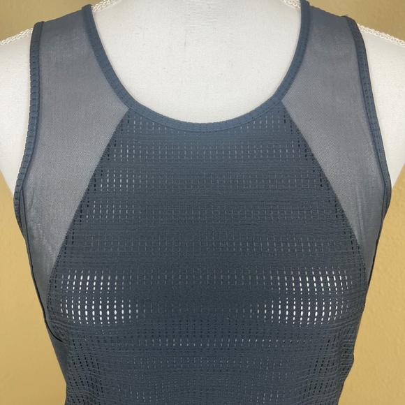 Under Armour black, mesh , open back, tank top size medium - Picture 2 of 6